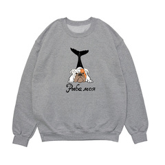 Свитшот "Английский бульдог - рыба моя"