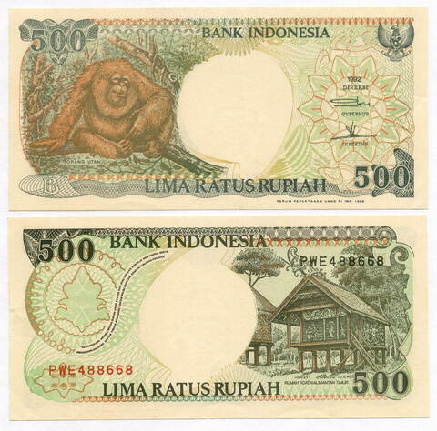 Банкнота Индонезия 500 рупий 1992 (1999) год PWE488668. XF