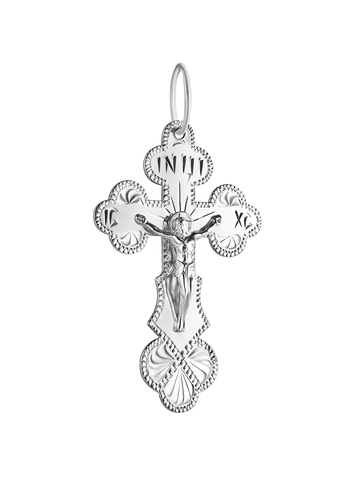 Крестик православный из серебра