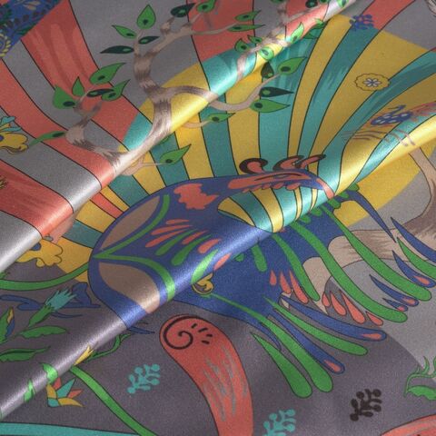 Наволочка 50x70 Mollen Алконост светло-серая хлопковая