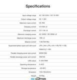 Зарядное устройство ISDT K2 Air, AC-200 Вт/DC-500Вт, 20A x2, 1-6S