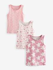 Майка для девочки Next 656-825, 3 шт., Розовый