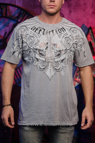 Affliction | Футболка мужская Tim Sylvia Tee Signature Series A807 перед