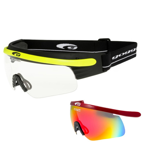 Комплект лыжные очки-маска Goggle Shima+ , Линза Red-Rainbow