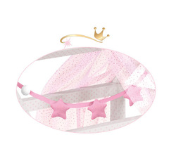 DeCuevas Кроватка для куклы с аксессуарами серии 