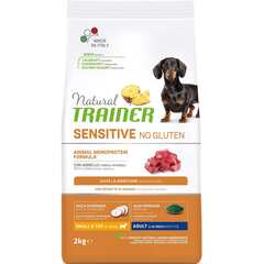 Сухой корм для собак TRAINER Natural Sensitive No Gluten, при чувствительном пищеварении, гипоаллергенный, ягненок (для мелких пород)
