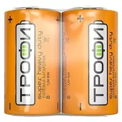Батарейка Трофи R20-(2) /D-1.5V 2шт спайка