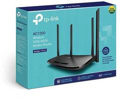 TP-Link Archer VR300 Wi-Fi роутер AC1200 с модемом VDSL/ADSL, LAN 3x100 Мбит/с, WAN/LAN 1x100 Мбит/с, порт RJ11