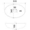 Раковина накладная стеклянная ABBER Glas AK2304 прозрачная