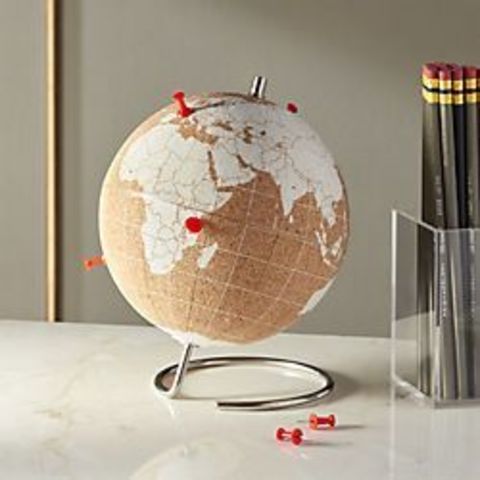 Глобус Cork Globe, белый, Ø25 см