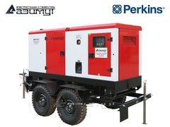 Дизельный генератор Азимут ЭД-160-Т400-1РКМ18 Perkins на шасси в кожухе