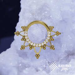 Кликер Delaria Crystal PVD Yellow 1.2мм