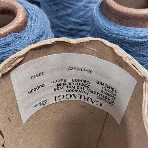 Лот кашемир CARIAGGI CASHMERE 100 2/28 джинсовый