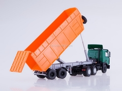 MAZ-6422 with tipper semitrailer MAZ-9506-30 green-orange 1:43 AutoHistory