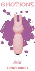 Розовый мини-вибратор с ушками Emotions Funny Bunny Light pink - 
