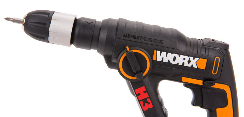 Перфоратор аккумуляторный WORX H3 WX390.9, 20В, без АКБ и ЗУ