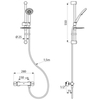 Delabie H9739SKIT Термостат.душевой комплект со смесителем H9739S, станд.коннекторы