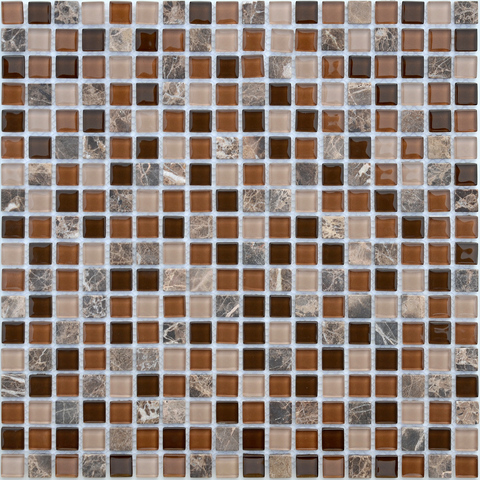 Мозаика LeeDo Caramelle: Naturelle - Andorra 30,5x30,5х0,4 см (чип 15x15x4 мм)