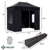 Тент-шатер быстросборный Helex 4322 3x2х3м, полиэстер, черный