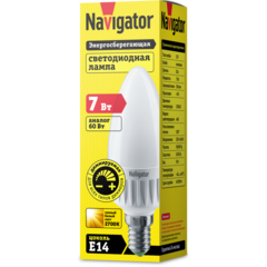 Лампа Navigator 94 376 NLL C37-7-230-2.7K-E14-FR-DIMM