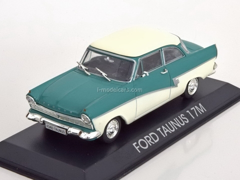 Ford Taunus 17M turquoise-beige 1:43 DeAgostini Masini de legenda #68