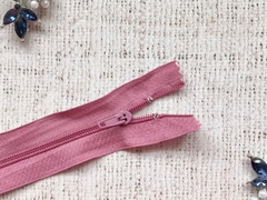 Молния брючная спираль полуавтомат, L 20 см, Т3, н/р, светлый лиловый