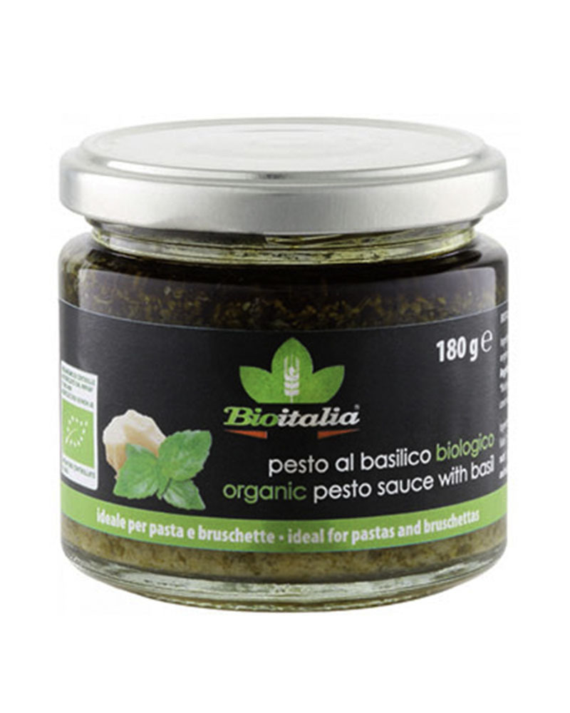 Bioitalia Pesto sauce with basil 180 gr.