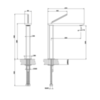 Gessi iSpa Смеситель для раковины на 1 отверстие, высокий, цвет: хром 41003#031