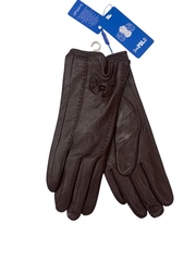 Перчатки. Женские. Материал верха: Кожаные. Подклад: плюш-флис. 5 шт в упаковке.