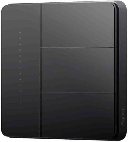 Умный выключатель Aqara Z1 Pro ZNQBKG44LM 3-хкл. графитовый (ZNQBKG44LM_GR)