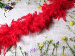 Боа куриное 78 гр, ш. 20 см, L 1,82 м, красный