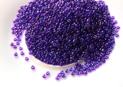 15/0 RR-0352 Fuchsia Lined Aqua Luster