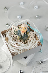 Керамическая елочная игрушка с Байкала серии 