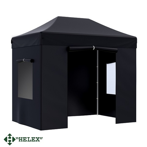 Тент-шатер быстросборный Helex 4322 3x2х3м, полиэстер, черный