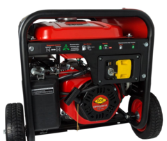 Генератор газ/бензин DDE DPPG2801Е однофазн ном/макс.  2.5/2,8кВт (DDE 6,5 л.с., т/бак 15 л, эл/ст,колеса, 43кг)