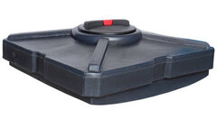 Бак для Душа Дачный (малый), БДм. с местом для установки тэна для подогрева воды. Экогрупп ДВ 190 л.(370x980x980см;черный) - арт.561163