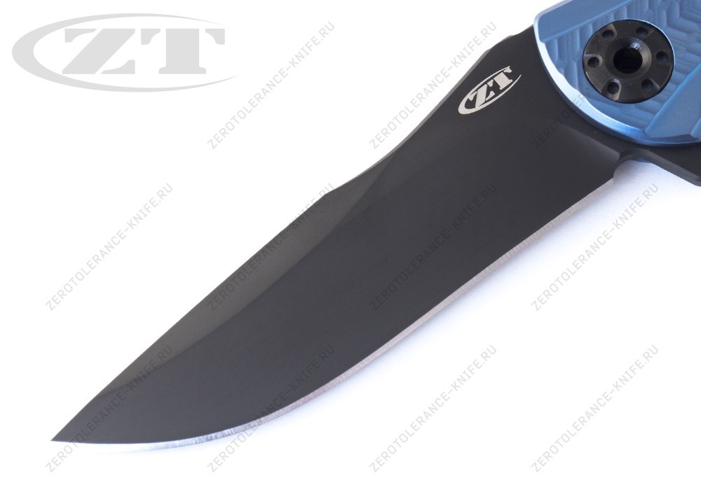 Нож Zero Tolerance 0609BLUBLK First 8 RJ Martin - фотография 