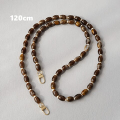 Ручка из бусин (коричневая) S-73