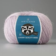 Пряжа "Норка" длинноворсовая Luxury, пух норки-70 % нейлон-30 %, бледная сирень