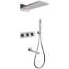 Abber Daheim AF8253SP Душевая система скрытого монтажа с изливом, термостат, хром