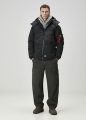 Парка Alpha Industries Puffer Parka Black (Черная)