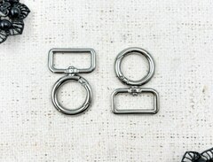 Карабин поворотный 25 мм усиленный, 12 гр, никель