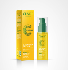 Claire cosmetics C-VIT PRO Крем-эмульсия для лица GLOW THERAPY Увлажнение,питание 50мл