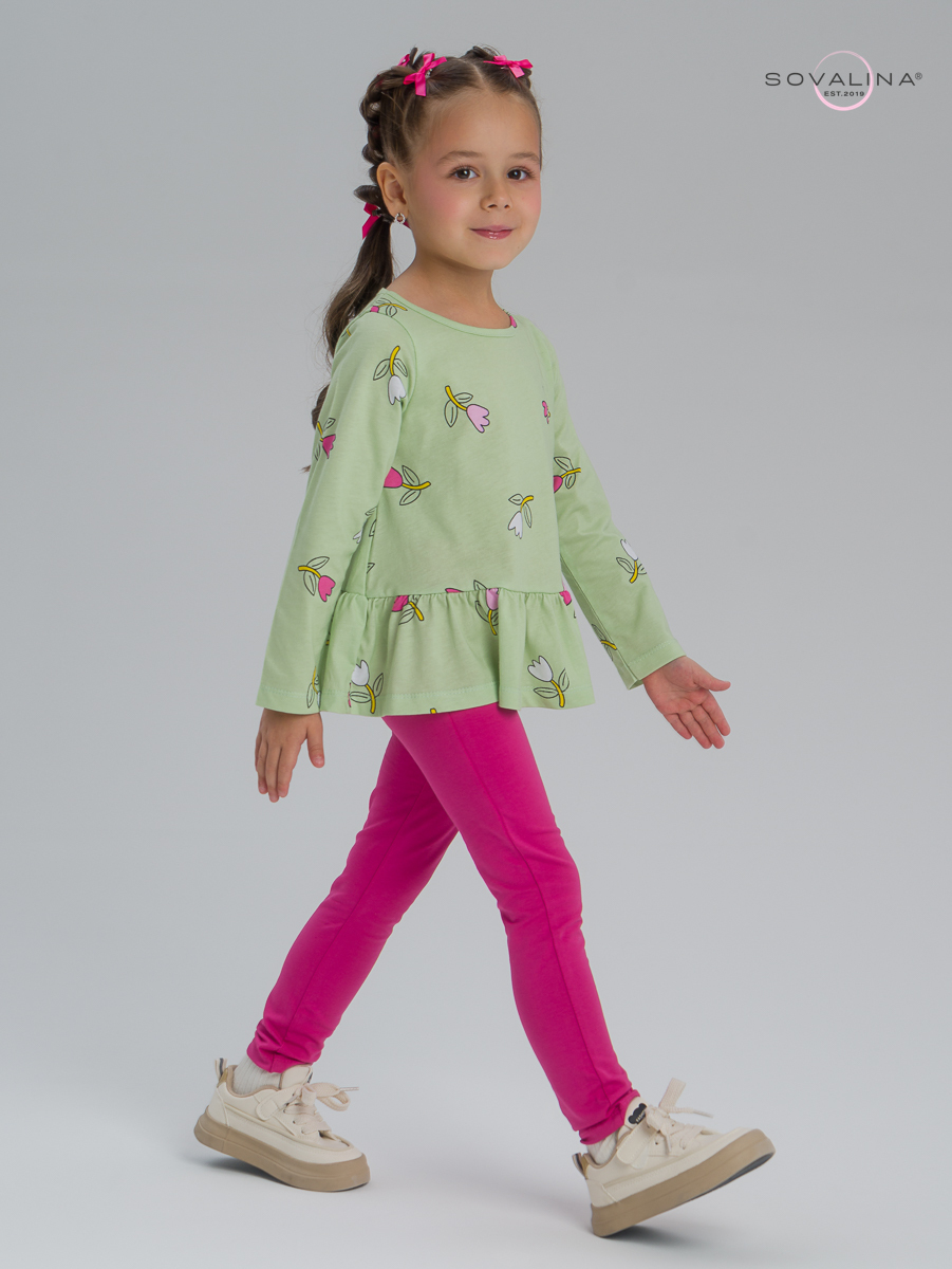Костюм Алиса SG тюльпаны шалфей-фуксия