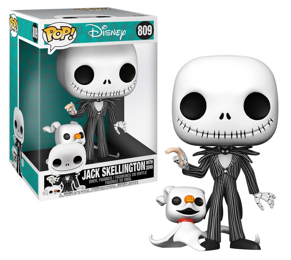 Фигурка Джек Скеллингтон с Зеро 25 см из мультфильма Кошмар перед Рождеством