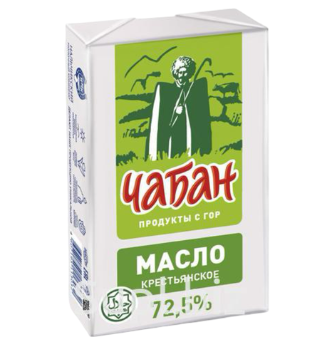 Масло сливочное Чабан 72,5% 180г фольга