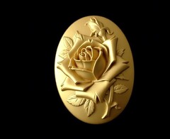 Силиконовый молд Камея № 27 Роза