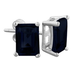 Серьги Emerald Cut Midnight