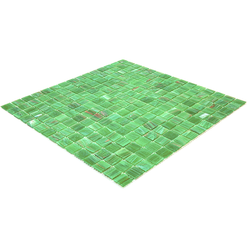 STE131 Мозаика одноцветная чип 20 стекло Alma Mono Color зеленый квадрат глянцевый