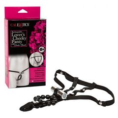 Трусики с перезаряжаемой вибропулей и стимулирующими бусинами Rechargeable Lovers Cheeky Panty with Stroker Beads - 